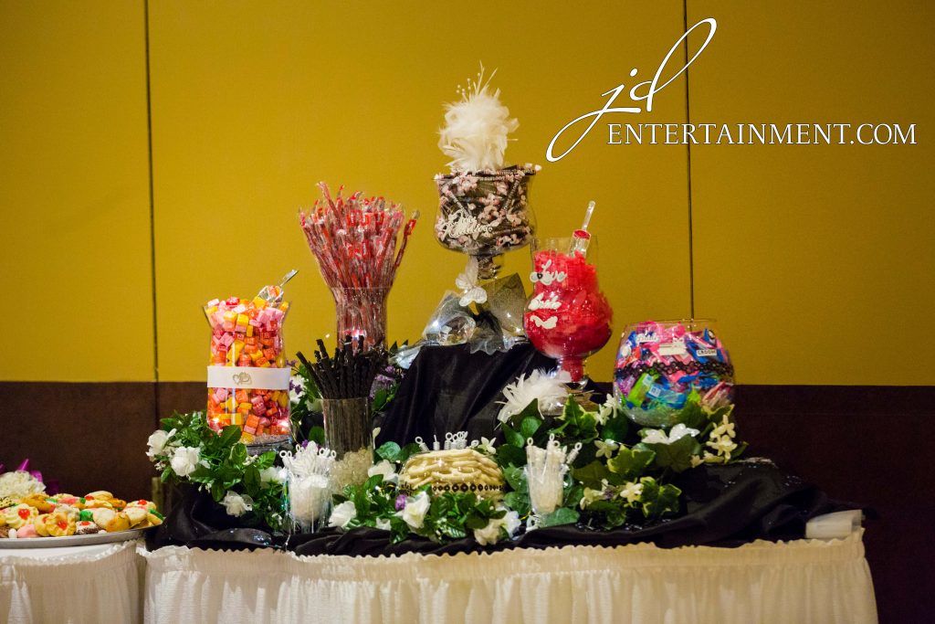 JD Entertainment Wedding Candy Table Photo